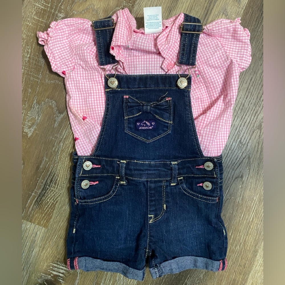 Jordache Overalls with Bow Pocket